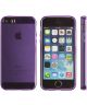 Apple iPhone SE Hoesje Transparant TPU Paars