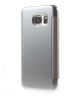 Samsung Galaxy S7 Spiegelend Flip Hoesje Zilver