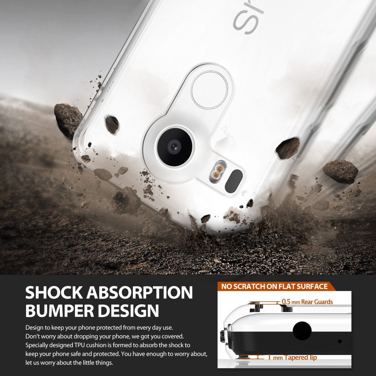 Ringke Fusion LG Nexus 5X Hoesje Doorzichtig Crystal View afbeelding 8
