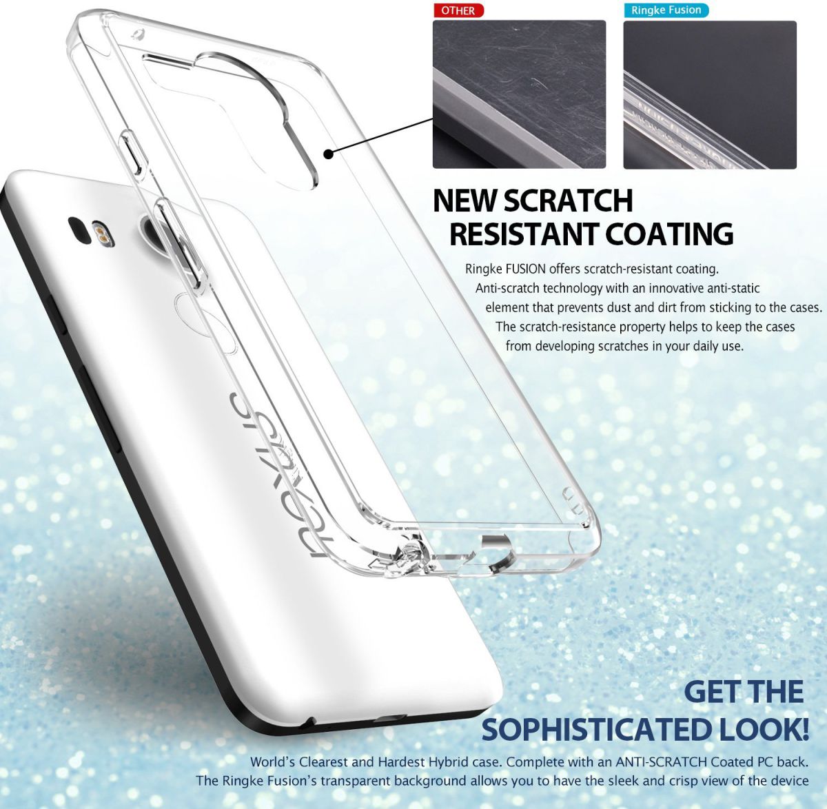 Ringke Fusion LG Nexus 5X Hoesje Doorzichtig Crystal View afbeelding 4