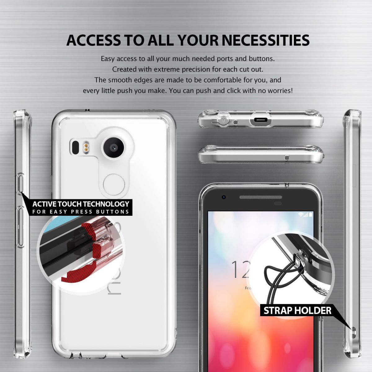 Ringke Fusion LG Nexus 5X Hoesje Doorzichtig Crystal View afbeelding 5