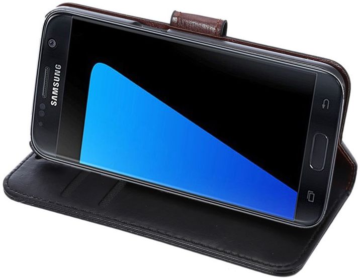 Samsung Galaxy S7 Bookcase Hoesje Met Pasjes Zwart afbeelding 11