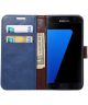 Samsung Galaxy S7 Bookcase Hoesje Met Pasjes Blauw