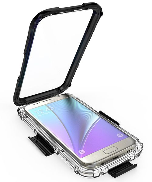 Samsung Galaxy S7 Waterbestendig Duikhoesje Zwart afbeelding 3