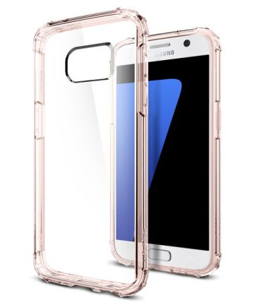 Spigen Crystal Shell Hoesje Samsung Galaxy S7 Rose Crystal Hoesjes