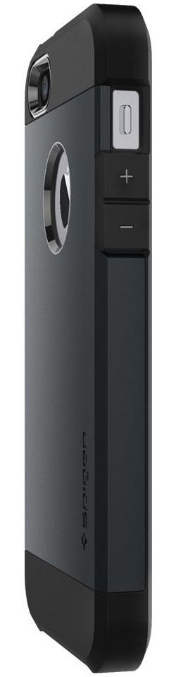 Spigen Tough Armor Hoesje iPhone SE Smooth Black afbeelding 4