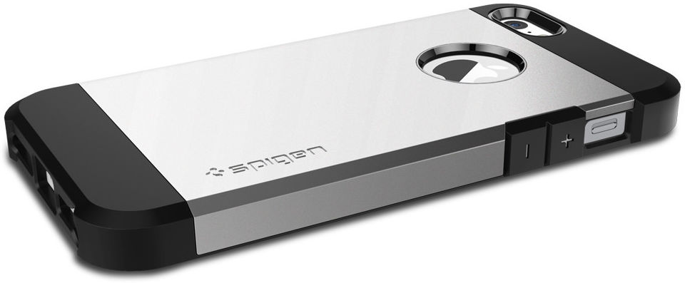 Spigen Tough Armor Hoesje iPhone SE Satin Silver afbeelding 6