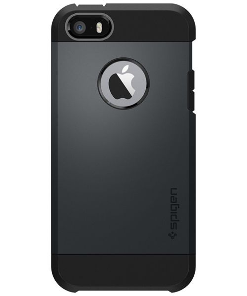Spigen Tough Armor Hoesje iPhone SE Metal Slate afbeelding 8