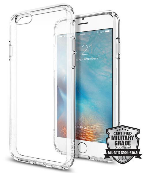 Spigen Ultra Hybrid Case Apple iPhone 6S Crystal Clear afbeelding 1