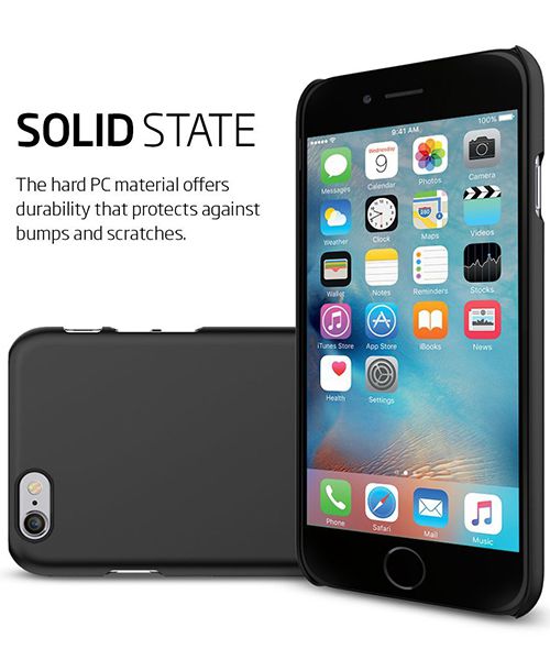 Spigen Thin Fit Case Apple iPhone 6S Smooth Black afbeelding 9