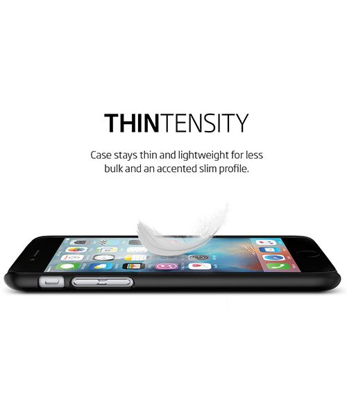 Spigen Thin Fit Case Apple iPhone 6S Smooth Black afbeelding 10