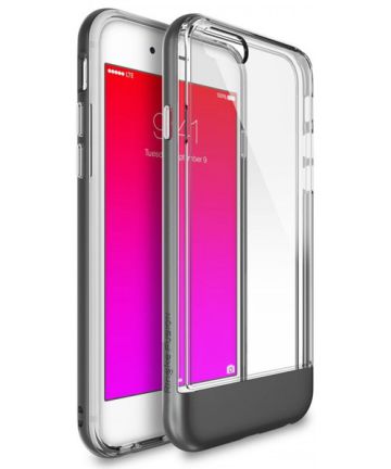 Ringke Fusion Frame Apple iPhone 6S hoesje doorzichtig Metal Grey Hoesjes