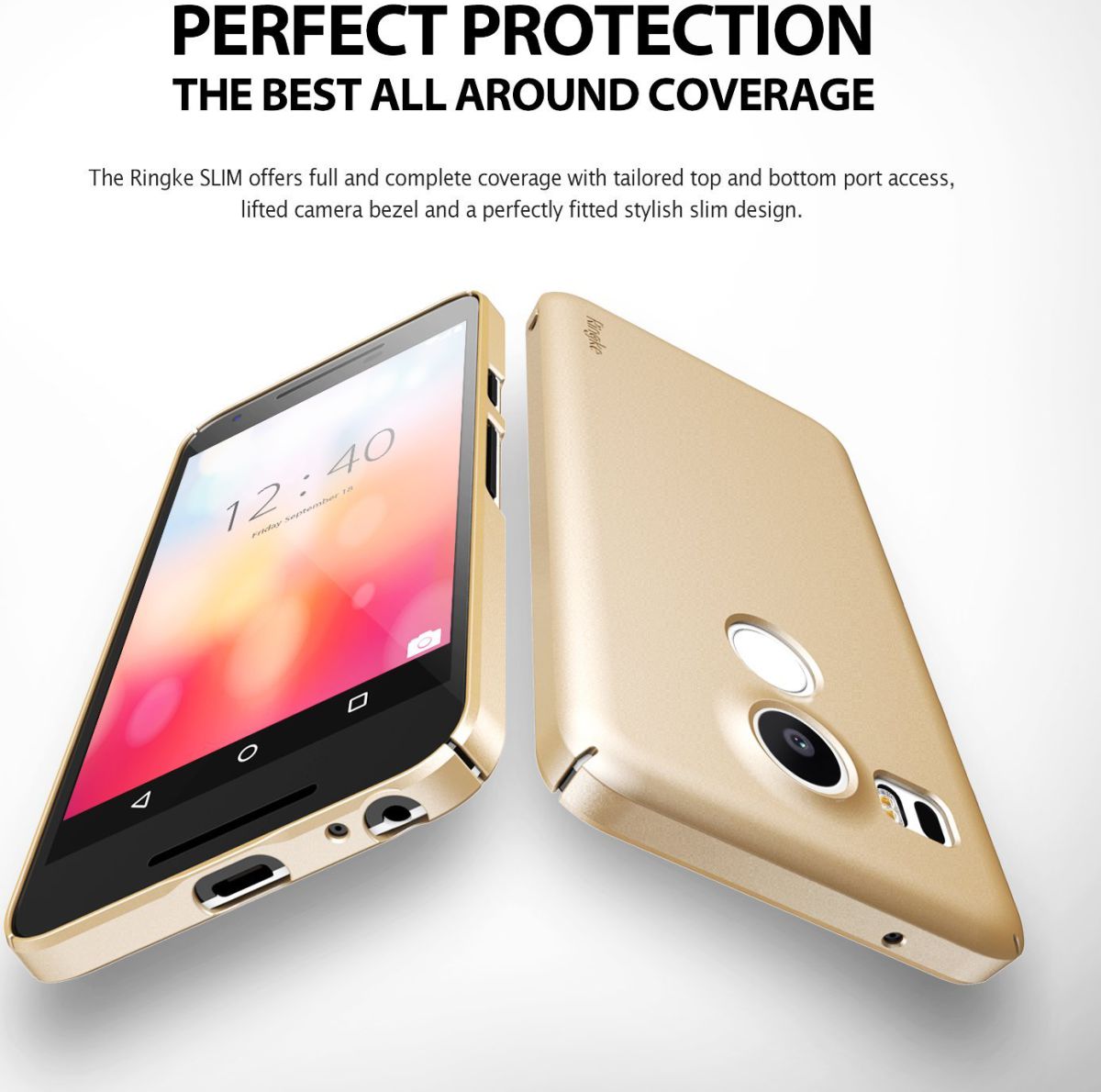 Ringke Slim LG Nexus 5X Hoesje Royal Gold afbeelding 3