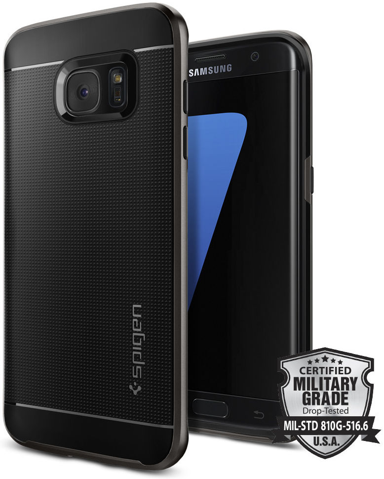 Spigen Neo Hybrid Hoesje Galaxy S7 Edge Gunmetal afbeelding 1