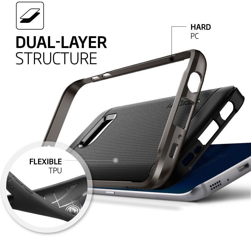 Spigen Neo Hybrid Hoesje Galaxy S7 Gunmetal afbeelding 5