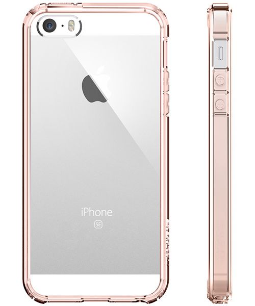 Spigen Ultra Hybrid Hoesje iPhone SE Rose Crystal afbeelding 2