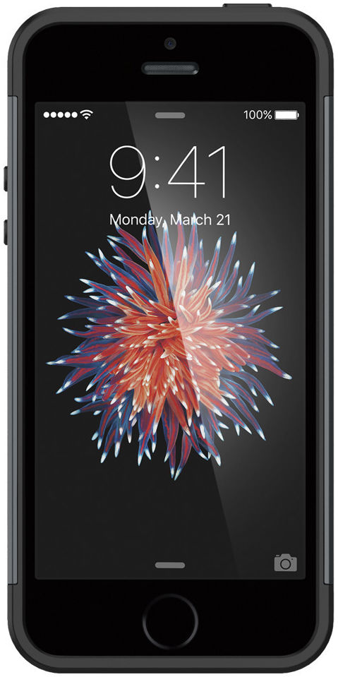Spigen Slim Armor Hoesje iPhone SE Metal Slate afbeelding 4