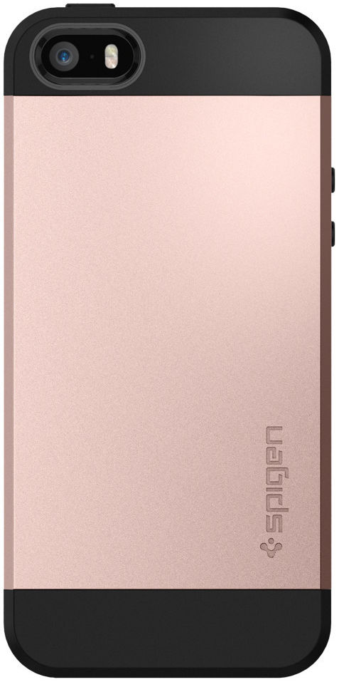 Spigen Slim Armor Hoesje iPhone SE Rose Gold afbeelding 2