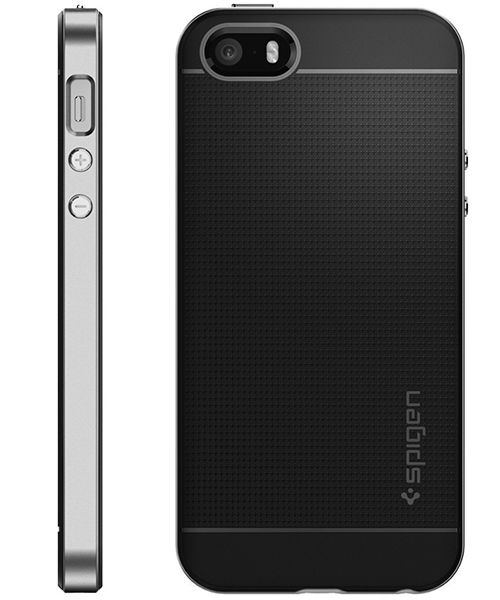 Spigen Neo Hybrid Hoesje iPhone SE Satin Silver afbeelding 6
