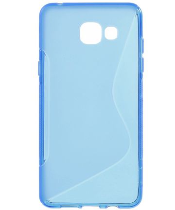 Samsung Galaxy A7 (2016) S-Shape TPU Hoesje Blauw Hoesjes
