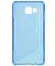 Samsung Galaxy A7 (2016) S-Shape TPU Hoesje Blauw
