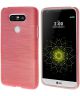 LG G5 (SE) Geborsteld TPU Hoesje Roze