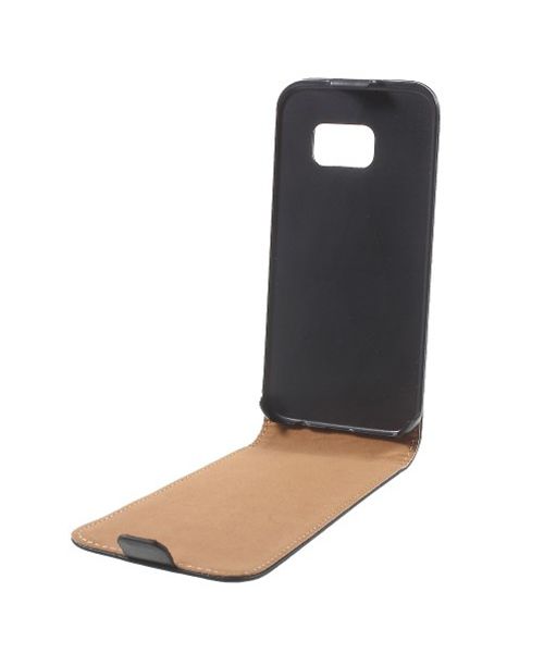 Samsung Galaxy S7 Flip Hoesje Verticaal Zwart afbeelding 5