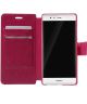 Huawei P9 Hoesje met Kaarthouders Roze