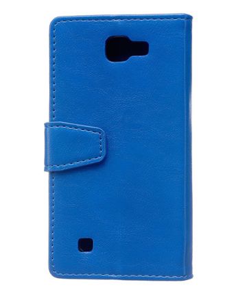 LG K4 Flip Wallet Hoesje Blauw Hoesjes