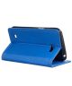 LG K4 Flip Wallet Hoesje Blauw