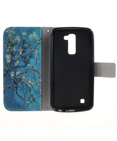 LG K10 Portemonnee Flip Hoesje Print Tree afbeelding 6