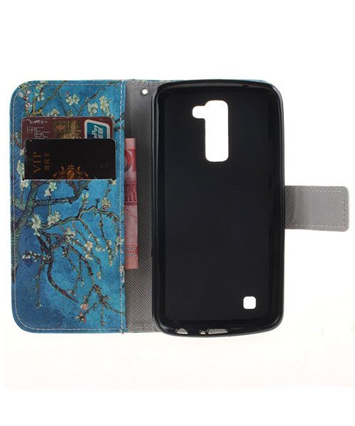LG K10 Portemonnee Flip Hoesje Print Tree afbeelding 2