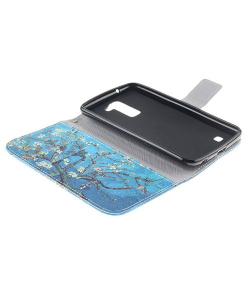 LG K10 Portemonnee Flip Hoesje Print Tree afbeelding 9