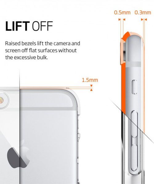 Spigen Thin Fit Hoesje Apple iPhone 6S Transparant afbeelding 6