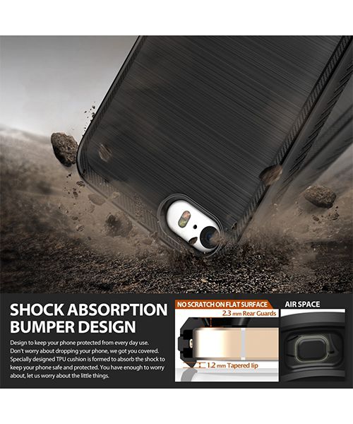Ringke Onyx Hoesje Apple iPhone SE Grijs afbeelding 5