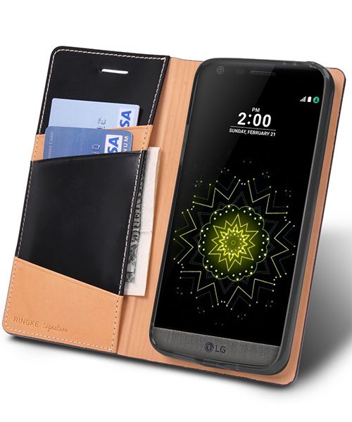 Ringke Signature Flip Hoesje LG G5 (SE) Zwart afbeelding 4