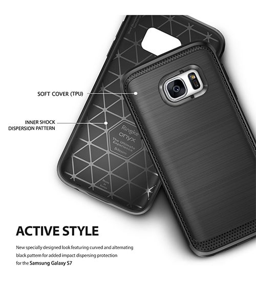 Ringke Onyx hoesje Samsung Galaxy S7 Mist Grey afbeelding 5