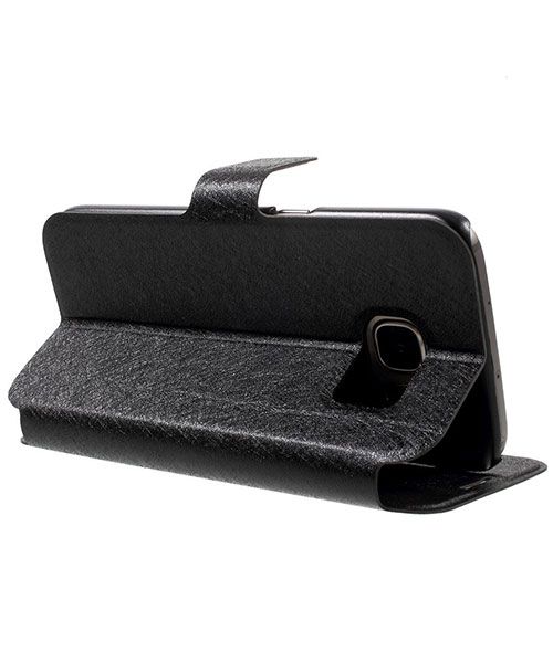 Samsung Galaxy S7 Business Portemonnee Bookcase Hoesje Zwart afbeelding 5