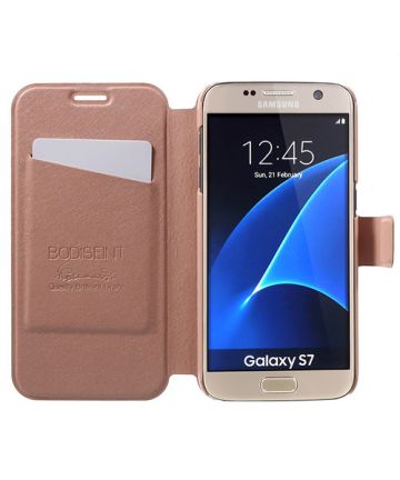 Samsung Galaxy S7 Business Portemonnee Bookcase Hoesje Roze Hoesjes