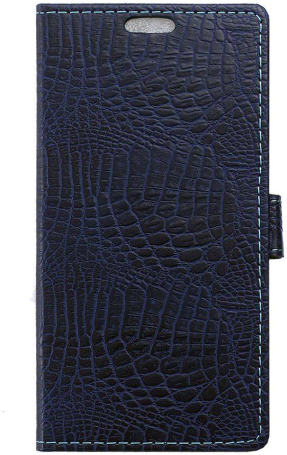 Samsung Galaxy J5 (2016) Krokodil Flipcase Donker Blauw afbeelding 3