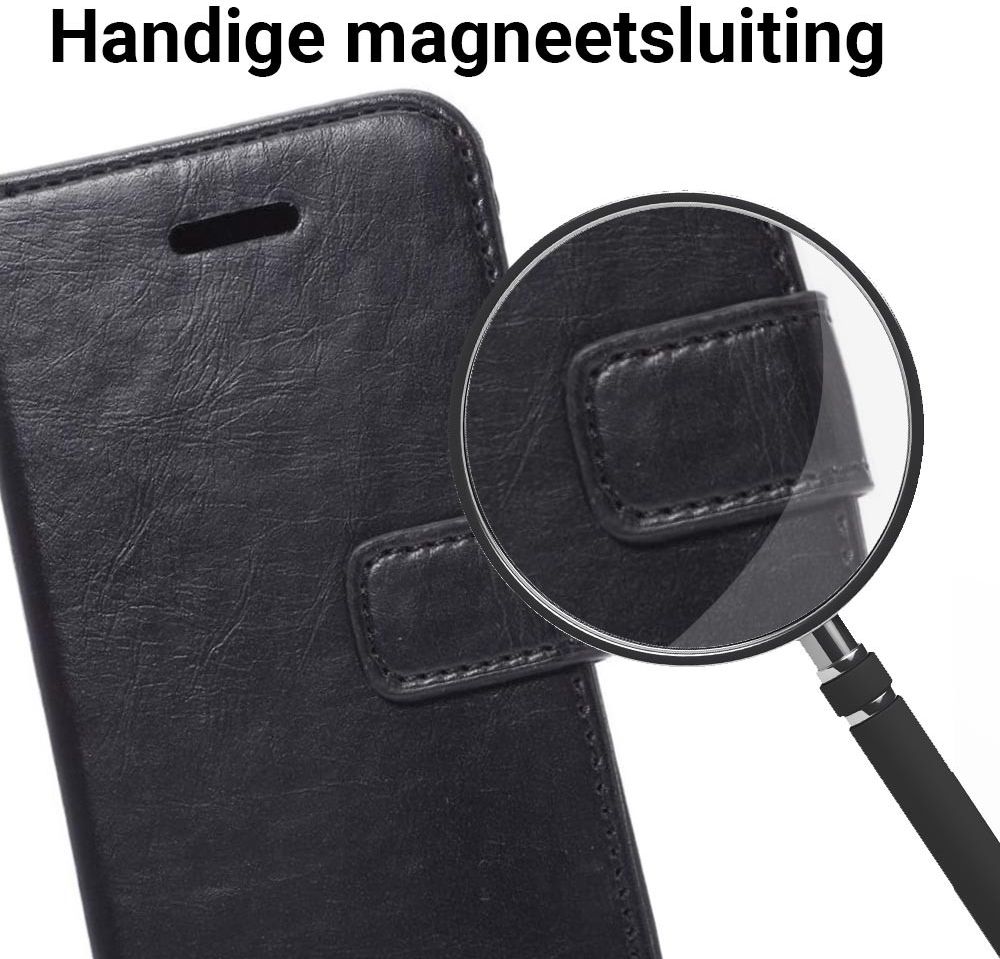 Apple iPhone SE / 5S / 5 Hoesje Portemonnee Zwart afbeelding 3