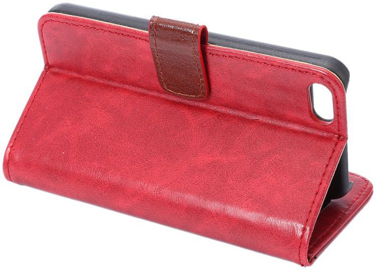 Apple iPhone SE / 5S / 5 Hoesje Portemonnee Rood afbeelding 9