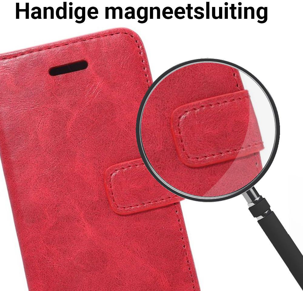Apple iPhone SE / 5S / 5 Hoesje Portemonnee Rood afbeelding 3