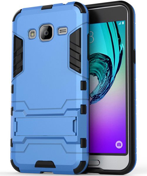 Aarzelen Korea Kruik Samsung Galaxy J3 (2016) Hybrid Case Blauw | GSMpunt.nl