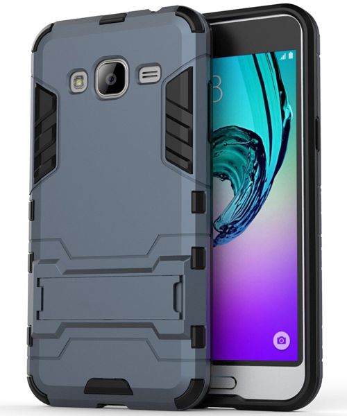 Samsung Galaxy J3 (2016) Hybrid Case Donker Blauw afbeelding 1