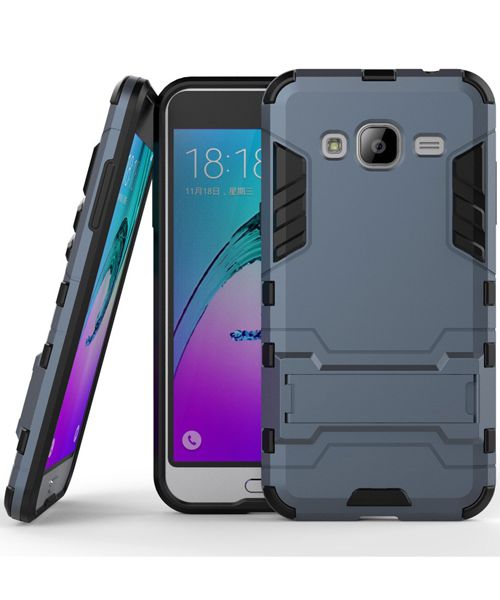 Samsung Galaxy J3 (2016) Hybrid Case Donker Blauw afbeelding 2