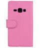 Samsung Galaxy J1 (2016) Portemonnee Flip Hoesje Roze