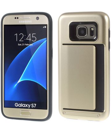 Samsung Galaxy S7 Hybrid Case Goud Hoesjes