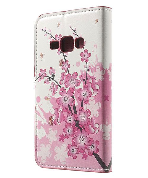 Samsung Galaxy J1 (2016) Flip Hoesje Plum Blossom afbeelding 2