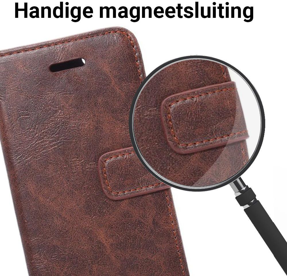 Apple iPhone SE / 5S / 5 Hoesje Portemonnee Brown afbeelding 3